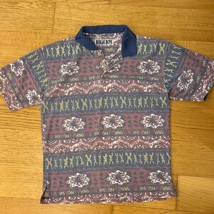 Bugle Boy Multicolor Patterned Polo